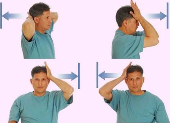 Ginnastica per il collo per l'osteocondrosi